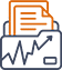 con showing an orange speech bubble with three stars, next to a gray outline of a person’s head and shoulders with horizontal lines, symbolizing user feedback or reviews.